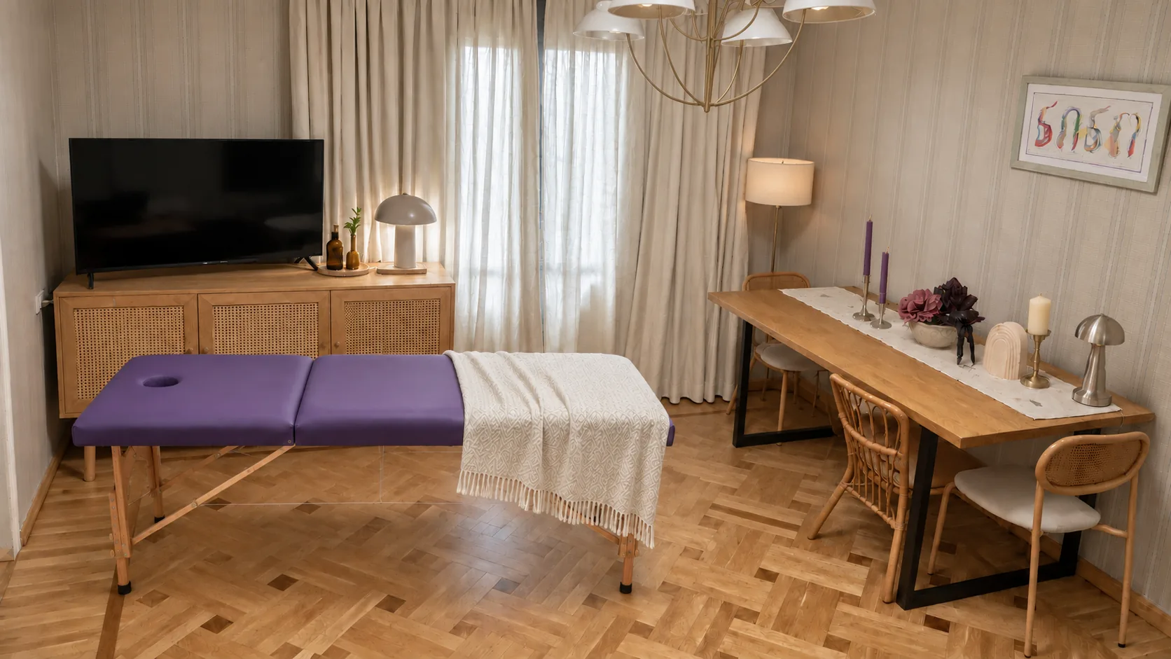 Nino Abazadze's massage and rehabilitation room in Kutaisi